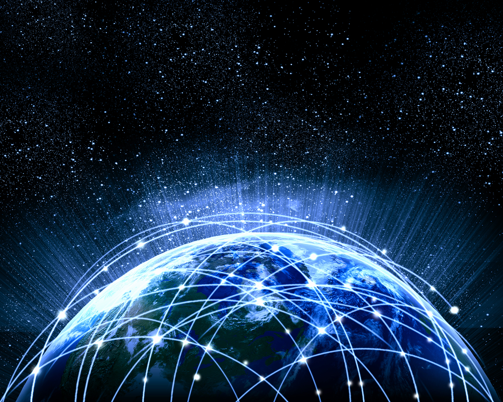 Blue image of the globe